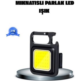 Resim Led Mini Anahtarlık Fener - 1000 Lümen Güçlü Işık Ve Usb Type-c Şarjlı Çok Renkli 