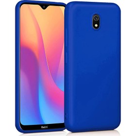 Resim Microsonic Matte Silicone Xiaomi Redmi 8a Kılıf Mavi 