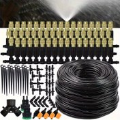 Resim Otomatik Damla Sulama Kiti - 4/7mm, Pirinç Atomizasyon Memesi ile donatılmış, Çimler, Saksı Bitkileri ve Seralar için uygun, Çim Otomatik Damla Sulama Sistemi, Saksılı Bitki Serası 