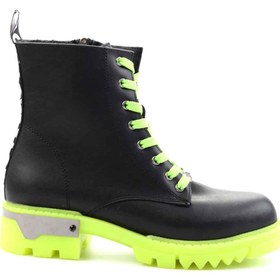 Resim Bambi Siyah Yesil Kadın Bot & Bootie K02703021109 