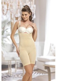 Resim Kadın Ten Göğüssüz Paçalı Korse 15006 Ten 