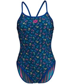 Resim Arena Reversıble Çift Taraflı Kadın Yüzücü Mayosu 006633850 Mavi 