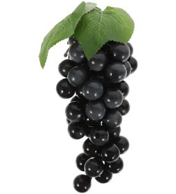 Resim 2li Set Yapay Meyve Siyah Üzüm Süs Dekoratif Sahte Meyve 15cm 