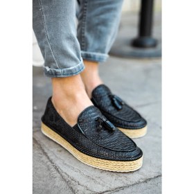 Resim ZRC119 Tassels Erkek Loafer Ayakkabı Siyah 