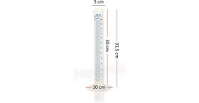 Resim Isolab 250Ml Plastik Mezür Mavi Skala 