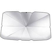 Resim Katlanabilir Geri Çekilebilir Yaz Güneşliği 140x126x80cm-gümüş Gümüş 