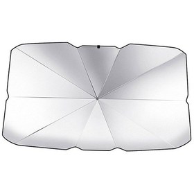 Resim Katlanabilir Geri Çekilebilir Yaz Güneşliği 140x126x80cm-gümüş Gümüş 