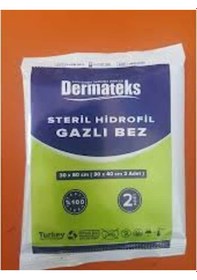 Resim Dermateks Hidrofil Steril Gazlı Bez 30 x 80 CM 10 Adet 