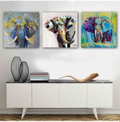 Resim Kanvas Tablo Filli 3 Parça Set 52 
