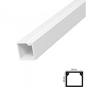 Resim Kablo Kanalı 25X25 mm 2 Metre Yapışkan Bantlı 4 Adet 