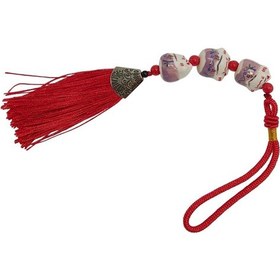 Resim Üçlü Mor Maneki Neko Şans Kedisi Araba Süsü No.5mr 