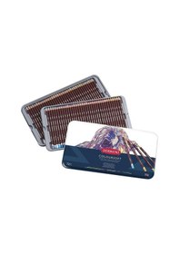 Resim Derwent Coloursoft Kuru Boya 72'li Teneke Kutu 