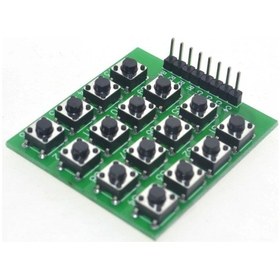 Resim 4 X 4 Matrix Keyboard Keypad 16 Buton Tuş Takımı Keyboard Klavye Alarm Şifre Kilit Güvenlik 