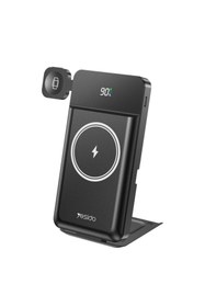 Resim Yesido YP69 10.000 Mah LED Taşınabilir Stand Özellikli Powerbank 20W 3in1 Telefon Saat Kulaklık Kablosuz Magsafe Şarj 