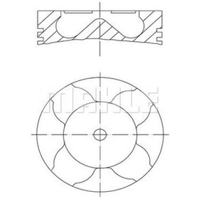 Resim MAHLE 0120700 Piston 84.00 Mm (Std) Opel Vectra B Astra G 2.0 Di 16V 96- X20dtl Y20dtl (WR523742) 