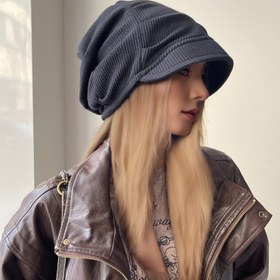 Resim Kadın Moda Bere Şapka Sonbahar/Kış - Polyester, Esnemez, Harf Baskısı, Paketlenebilir, İnce Slouchy Kap, Günlük Durumlar için Çok Yönlü Başlık 