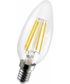 Resim Rustik 4w E14 Gün Işığı Led Buji Ampul 6'lı Paket 