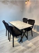 Resim Resa mobilya design 120x70 Yemek Masası Takımı 4 Adet Sandalye 