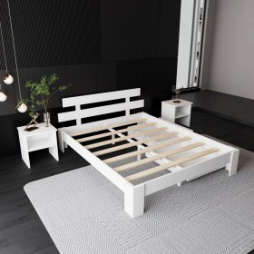 Resim 2 Çekmeceli Lotus Mdf Karyola | Çift Kişilik Yatak Uyumlu, Kolay Kurulum 