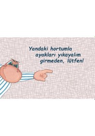 Resim Temiz Ayaklar Operasyonu Kapı Önü Paspas Lovebug-t 