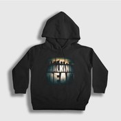 Resim Presmono Unisex Çocuk Logo The Walking Dead Kapüşonlu Sweatshirt 