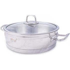 Resim Safinox Vision 3.40 Litre Karnıyarık Çelik Tencere 