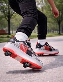 Resim Muggo FLOW Çocuk Işıklı Patenli Tekerlekli Sneaker Spor Ayakkabı 