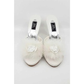 Resim G&c Kadın Güllü Platform Gelin Çeyiz Ev Terliği 