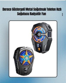 Resim Cep Telefonu Radyatörü - Type-c 2 Vitesli Sessiz Soğutma Fanı 