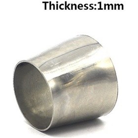 Resim Otomatik Modifikasyon Parçaları 201 Paslanmaz Çelik Redüktör Bağlantı Borusu Adaptörü 51mm-63mm 52mm Uzunluk 1508 