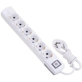 Resim Tek-iş Grup Priz Topraklı 6 Lı 5 Metre Anahtarlı Çocuk Korumalı Çoklu Priz Seyyar Ara Kablo Uzatma Kablosu 0 M 