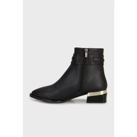 Resim Pierre Cardin Logolu Topuklu Sivrin Burun Bot Bayan Bot PC54988 