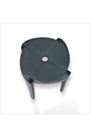 Resim M3DECORİUM Büyük Geniş Uzun Sağlam Sert Plastik Kırılmaz Hafif 45 Cm Banyo Balkon Bahçe Oturak Tabure Sandalye 