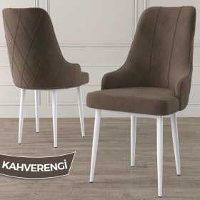 Resim Canisa Trex Serisi, 1.sınıf Babyface Kumaş Sandalye, Beyaz Metal Ayak 