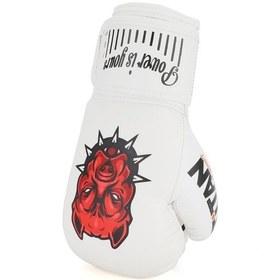 Resim Beyaz Bitbull Desenli Boks Eldiveni 001 