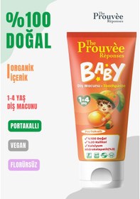 Resim %100 Doğal Organik Bebek Ve Çocuk Diş Macunu 50 Ml Florürsüz Çürük Önleyici 