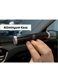 Resim Livx Alüminyum Kasa Çevirmeli Araç Park Telefon Numaratör Siyah 