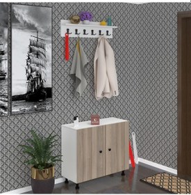 Resim Kenzlife Portmanto Ayakkabılık Ve Askılık Tomak4 Crdbyz 68 100 32 Yirmi Çift Ayakkabı Kapasitesi 