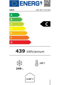 Resim Uğur UDD 365 T D/S R63 Sandık Tipi Derin Dondurucu 