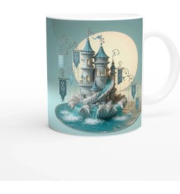 Resim Yengeç Burcu Baskılı Kahve Kupası - Burçlar Krallığı Şatosu Vs3 