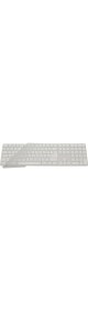 Resim NY Home Keyboard 2 A1843 Numerik Türkçe Q Klavye Koruyucu - Us Ansı Enter Uyumu ile Türkçe Yapma Kaplama Ultra Ince Silikon Keyboard Cover Toz ve Sıvı Koruma Şeffaf 