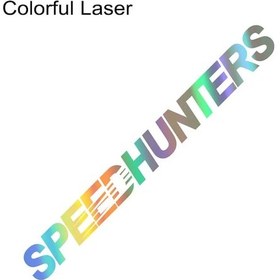 Resim Renkli Lazer-60x6 Cm-çeşitli Boyutlarda Speed Hunters Grafik Araba Vinil Çıkartmalar Su Geçirmez Yarış Gövde Kamyon Tam 