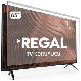 Resim Bestekran Regal Uyumlu 65R858U TV Ekran Koruyucu - Regal Uyumlu 65" İnç Tv Ekran Koruyucu Şeffaf Paneli 