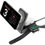 Resim S-link Sw-cwf116 Siyah Telefon Kulaklık Akıllı Saat 15w 3 İn 1 Ma 