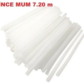 Resim Şeffaf Sıcak Mum Silikon 1 Adet 7.2 MM İnce 