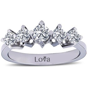Resim Lova E Renk 0,72 Karat Pırlanta Beştaş Yüzük - 1020192 