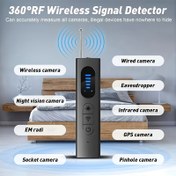 Resim GPS Konum Belirleyici ile Taşınabilir Gizli Kamera Dedektörü - Ev, Ofis ve Seyahat için 5 Hassasiyet Seviyesi, USB Şarj Edilebilir Gizli Kamera Bulucu - Kızılötesi Algılama & Uzun Menzilli Tarama, Mahremiyet Koruma Araçları | Şık Cihaz Tasarımı | Anti Casus Teknolojisi 
