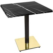 Resim Dockersmobilya Karanfil Werzalit Gold Kare Masa 70X70 (532345384) 