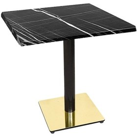 Resim Dockersmobilya Karanfil Werzalit Gold Kare Masa 70X70 (532345384) 