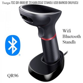 Resim TAZGA TSC QR-9610 BT 2D KABLOSUZ STANDLI USB BARKOD OKUYUCU TAZGA TSC QR-9610